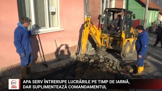 Apa Serv întrerupe lucrările pe timp de iarnă, dar suplimentează comandamentul